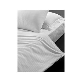 Lenjerie de pat din bumbac simplu 140x200 cm - Atlas gradl white, Brotex