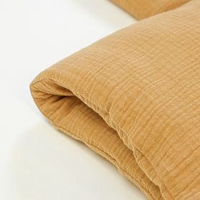 Lenjerie de pat din muselină Ourbaby 135x100 + 40x60 cm - muștar, Ourbaby®
