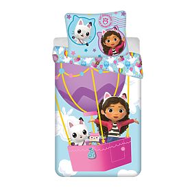 Lenjerie de pat pentru copii Gabby's Dollhouse Balloon 140x200 cm + 70x90 cm