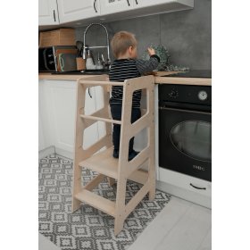 Turnul de învățare Montessori Sara MAXI 90 - natural, Ourbaby