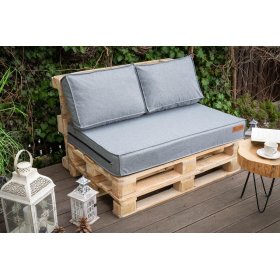 Set de perne pentru mobilier cu paleti - Gri deschis, FLUMI