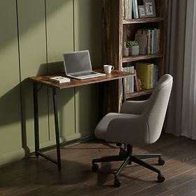 Masă de calculator pliabilă 80x45 cm masă pentru laptop loft nuc antic ModernHome