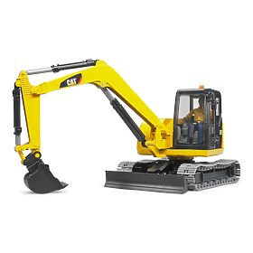 Miniexcavator Bruder CAT cu figură
