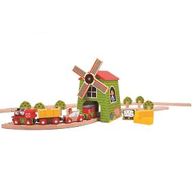 Moara de vânt Bigjigs Rail