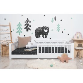 Pat jos pentru copii Montessori Ourbaby - alb, Ourbaby®