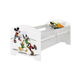 Pat pentru copii cu barieră - Mickey si volei - decor pin norvegian, BabyBoo, Mickey Mouse Clubhouse