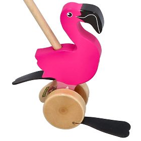 Nature Planet Flamingo de împins