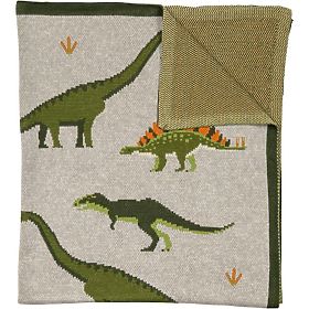 Nature Planet Pătură din bumbac organic Dinozauri