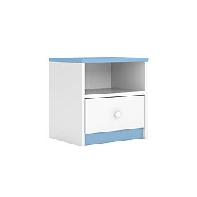 Noptieră pentru copii Ourbaby - albastru-alb