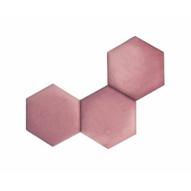 Panou tapițat hexagonal - roz, Ourbaby