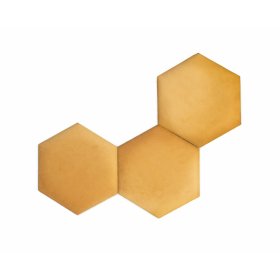 Panou tapițat Hexagon - miere