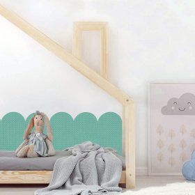 Protecție perete din spumă - Panouri verde pastel, VYLEN