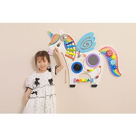 Panou de perete Unicorn Curcubeu