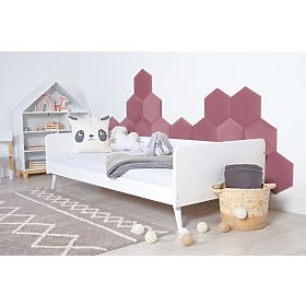 Panou tapițat hexagonal - roz
