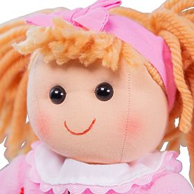 Păpușa de pânză Bigjigs Toys Kelly 34 cm