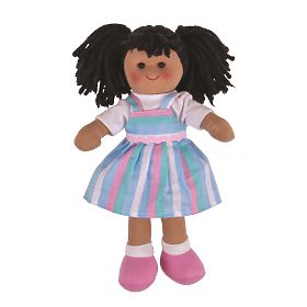 Păpușa de pânză Bigjigs Toys Kira 28 cm, Bigjigs Toys