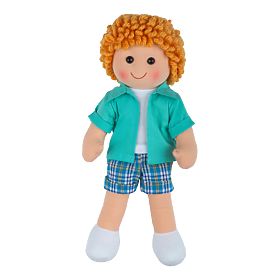 Păpușa din material textil Bigjigs Toys Jacob 28 cm