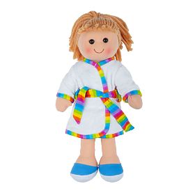 Păpușă din pânză Bigjigs Toys Michelle 34 cm