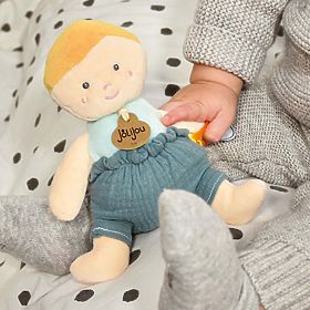 Păpușă Doudou Jolijou 18 cm verde, Doudou Jolijou Paris