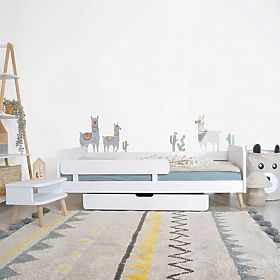 Pat de creștere Nell 2 în 1 - alb