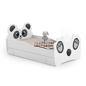 Pat de o persoană Panda 160x80 cu sertar