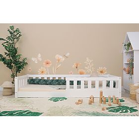 Pat de copii Montessori Meadow - alb