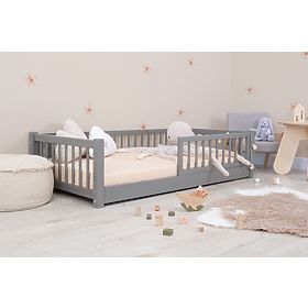 Pat de copii Montessori Ourbaby - gri, Ourbaby®