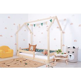 Pat Montessori pentru copii Casuta horn - naturala, Ourbaby®