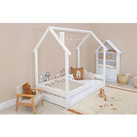 Pat de copii Montessori Chimney alb, Ourbaby®
