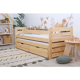 Pat pentru copii cu pat suplimentar Praktik Modern - natur, Ourbaby®