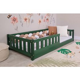 Pat pentru copii Montessori Ourbaby Meadow - verde, Ourbaby®