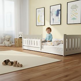 Pat pentru copii Tom - alb, jos, BANABY