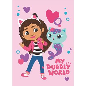 Pătură din fleece Gabby’s Dollhouse - Gabby și pisica marină
