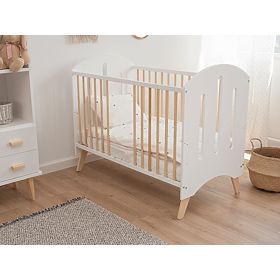 Pătuț pentru copii Baby Dream 120x60 cm - alb