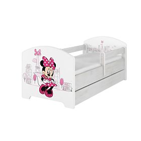 Patut pentru copii cu bariera - Minnie Mouse in Paris - alb, BabyBoo, Minnie Mouse