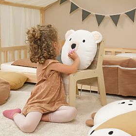 Perna din muselină Ourbaby Ø 35 cm Urs - ecru