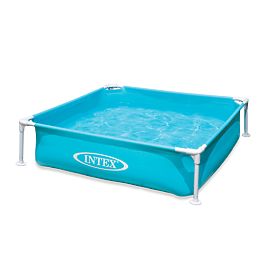 Piscină pătrată cu cadru pentru copii 122x122x30 cm INTEX 57173