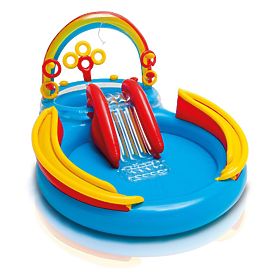 piscina pentru copii cu tobogan RAINBOW, INTEX