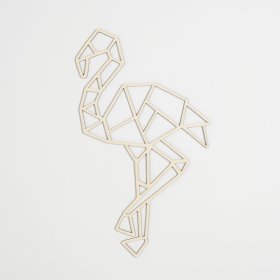 Pictură geometrică din lemn - Flamingo - diferite culori, Elka Design