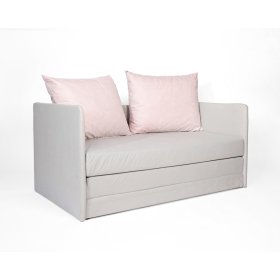 Canapea extensibilă Jack - gri deschis / roz purd, SFM