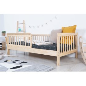 Pat pentru copii cu bariera TEDDY - natural, Ourbaby