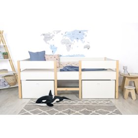 Pat ridicat pentru copii Patrick 200x90