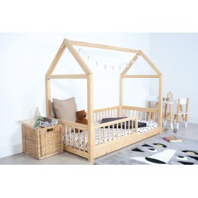 Pat Montessori în formă de căsuță Elis natural, Ourbaby