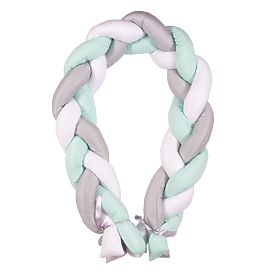 Protector patut tricotat Mint 200 cm, Babymatex