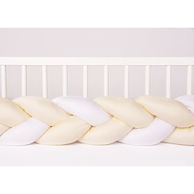 Protector tricotat pentru patut Crema 200cm, Babymatex