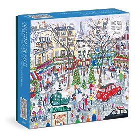 Puzzle din folie Galison Michael Storrings Crăciun la Paris 1000 de piese