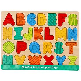 Puzzle din lemn noi Abecedar - joc de litere