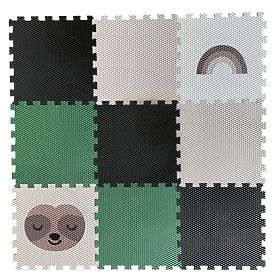 Puzzle din spumă 9 piese - leneș și curcubeu, VYLEN