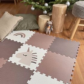 Puzzle din spumă 9 piese - unicorn și curcubeu, VYLEN