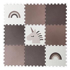 Puzzle din spumă 9 piese - unicorn și curcubeu, VYLEN